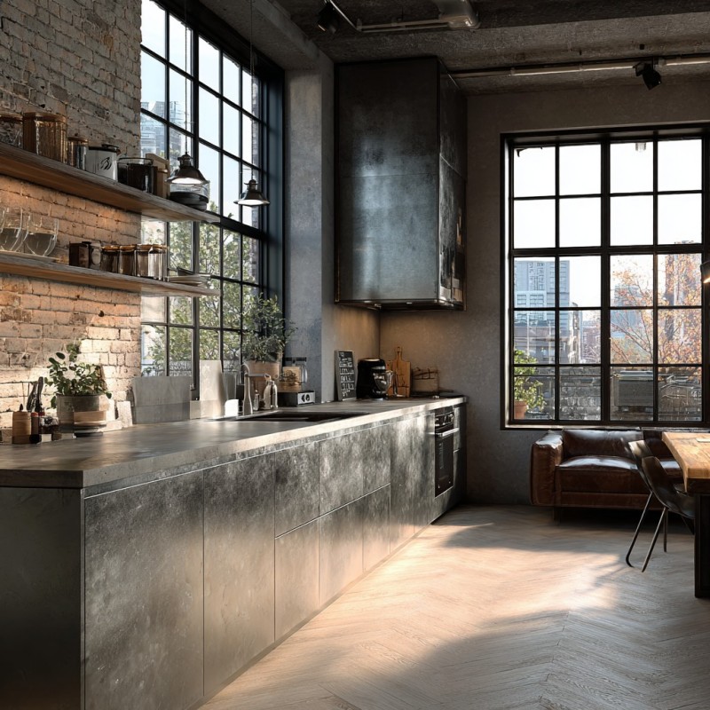 All-Aluminum Kitchen Cabinets