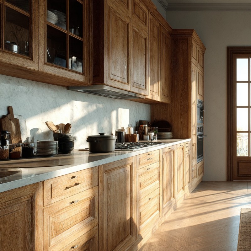 Solid Wood Kitchen Cabinets