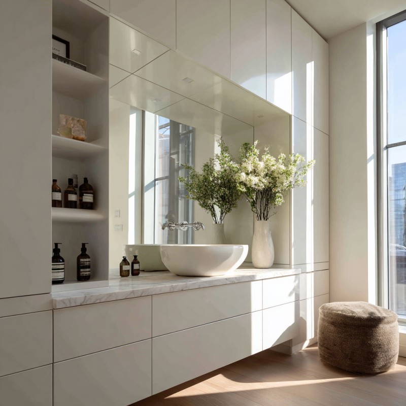 Minimalistinen Skin-Feel Matte Vanity